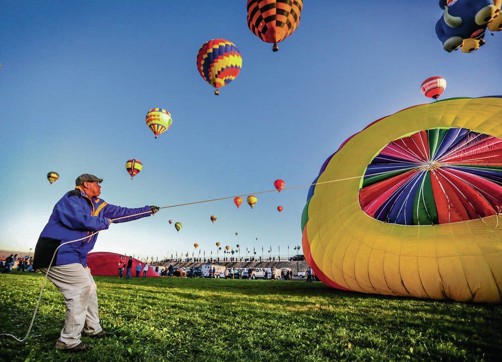 Fall colors at Balloon Fiesta Park